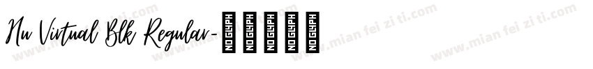 Hu Virtual Blk Regular字体转换